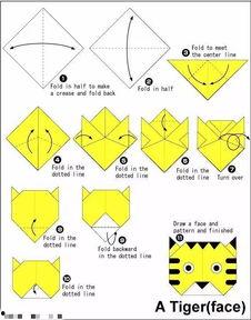 老虎折纸视频,跟随视频教程，轻松制作可爱老虎模型