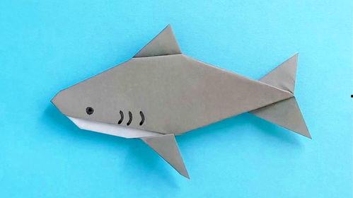 折纸鲨鱼视频,轻松制作海洋生物折纸艺术