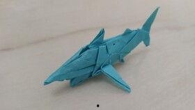 折纸鲨鱼视频,轻松制作海洋生物折纸艺术